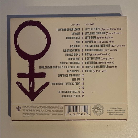 Prince Ultimate Wall Art in Purple and Cream - Picture 6 of 6